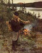 Akseli Gallen-Kallela Shepherd Boy from Paanajarvi oil painting artist